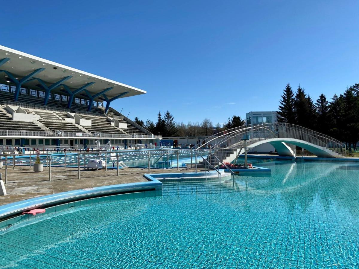 Lara Studio In Laugardalur Valley, Reykjavik Central Park And Botanical Garden, Private Entrance, Free Private Parking On Side Reiquiavique Exterior foto